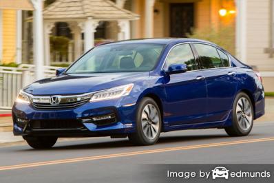 Insurance rates Honda Accord Hybrid in Fort Worth