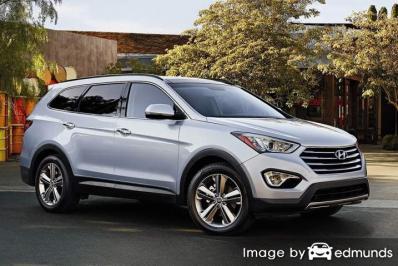 Insurance rates Hyundai Santa Fe in Fort Worth