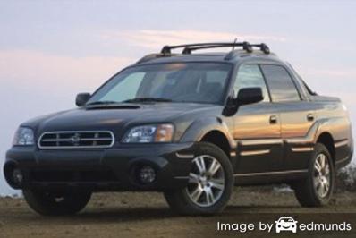 Insurance rates Subaru Baja in Fort Worth