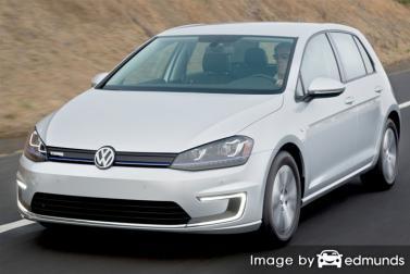 Insurance rates Volkswagen e-Golf in Fort Worth